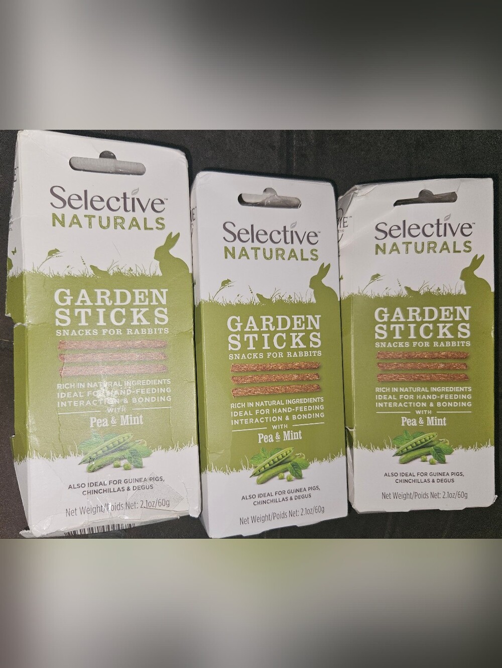 Garden Sticks Pea & Mint Snacks for Rabbits - Green